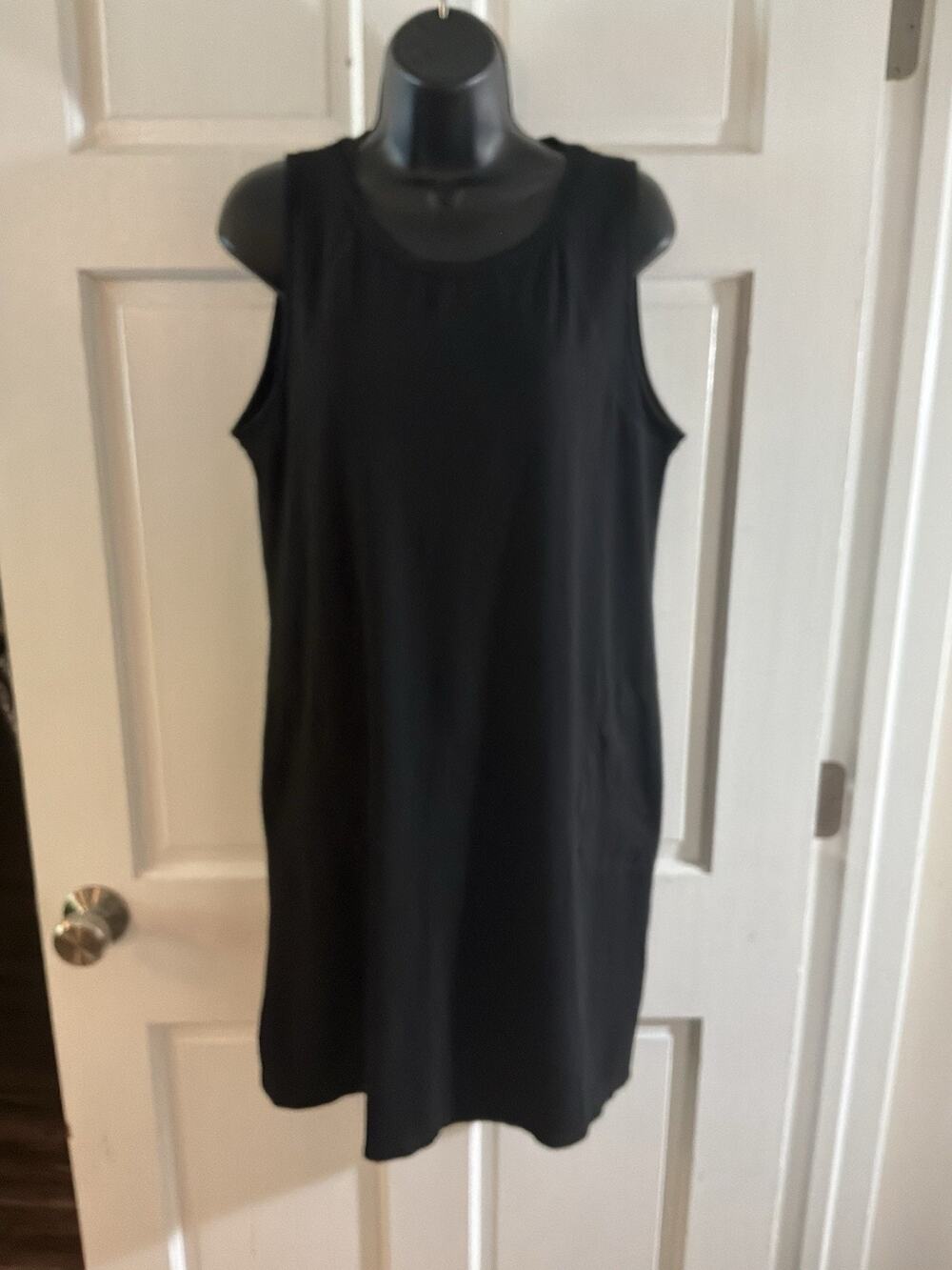 Ladies August Silk Black Dress Size XL
